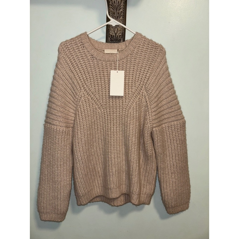Ulla Johnson Kitty NWT Chunky Baby Alpaca Knit Pullover Sweater Creme Medium